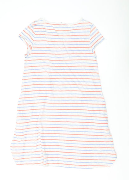 Gap Women's Multicoloured Striped T-Shirt Dress S