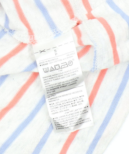 Gap Women's Multicoloured Striped T-Shirt Dress S