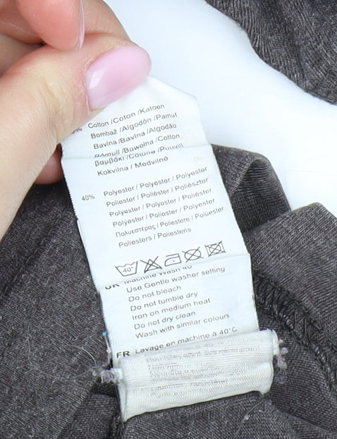 Slazenger Men's Grey V-Neck T-Shirt Size L