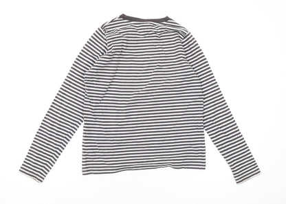 Trespass Boys Striped Long Sleeve T-Shirt, Multicoloured, 11-12 Years