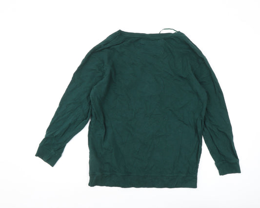 Womens UK Size 8 Disney Green Pullover Sweatshirt