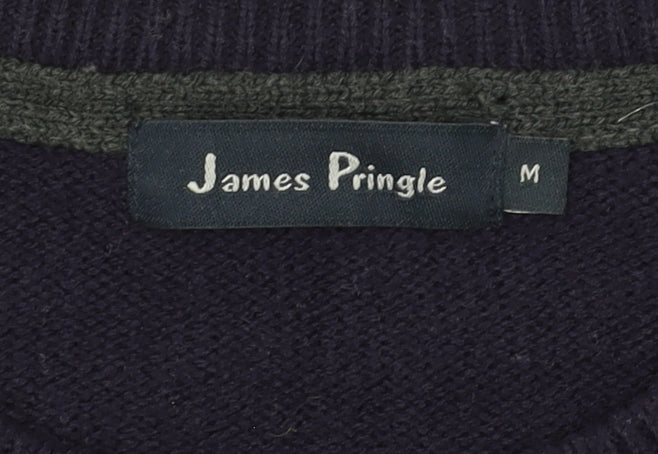 James Pringle Men's Blue Medium Pullover Jumper