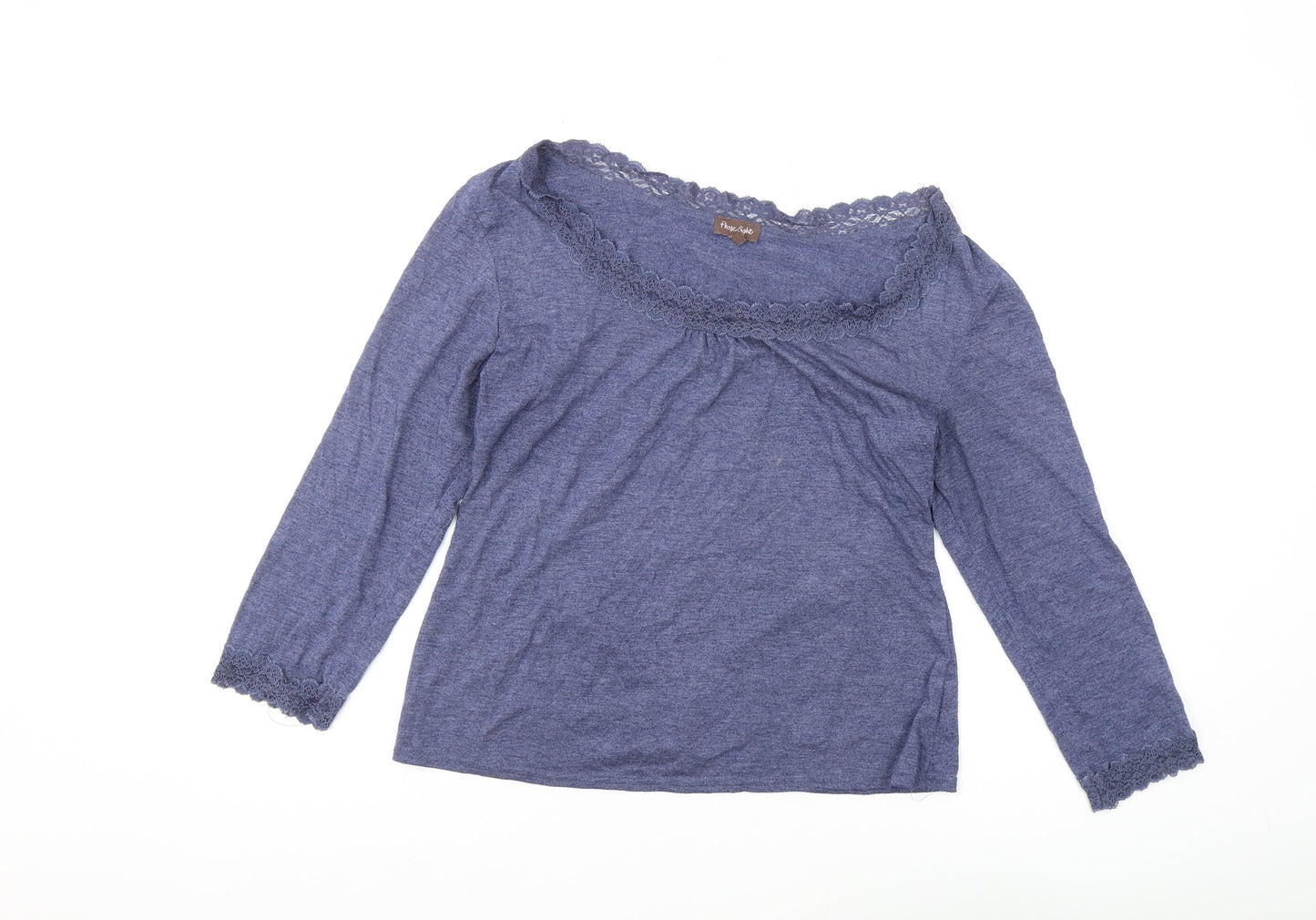 Womens UK Size 12 Phase Eight Blue Basic Blouse