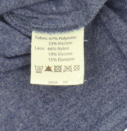 Womens UK Size 12 Phase Eight Blue Basic Blouse