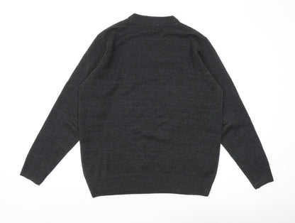 James Pringle Men's Black V-Neck Pullover Jumper M