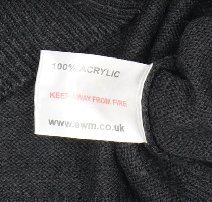 James Pringle Men's Black V-Neck Pullover Jumper M