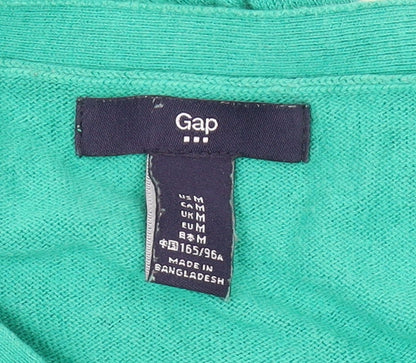 Gap Women's Green V-Neck Pullover Jumper M