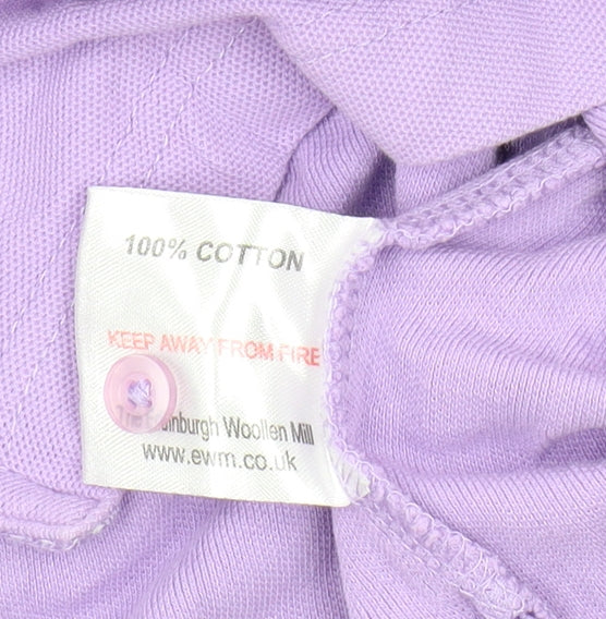 ISLE Women's Purple Polo Shirt S Casual Short Sleeve