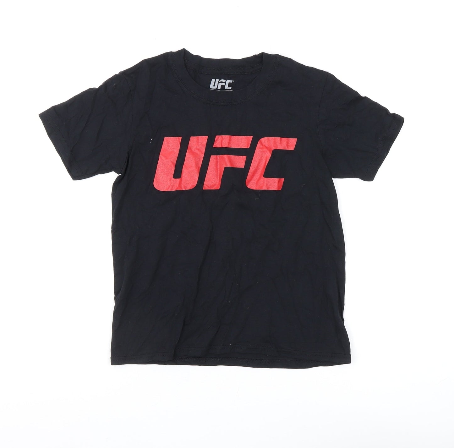 UFC Boys Black Graphic Print T-Shirt 7-8 Years