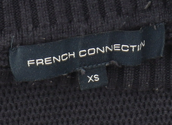 Womens UK Size XS French Connection Black Pullover Jumper