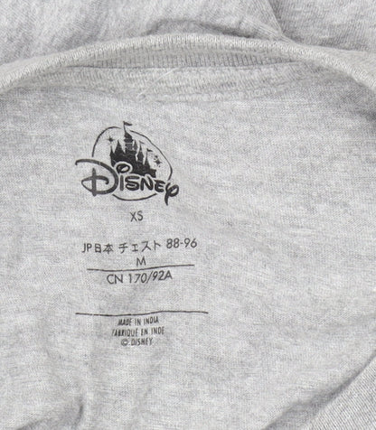 Unisex Adults UK Size XS Disney Grey Basic T-Shirt