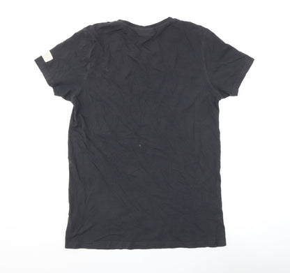 Groggy by JBC Men's Black Graphic T-Shirt L