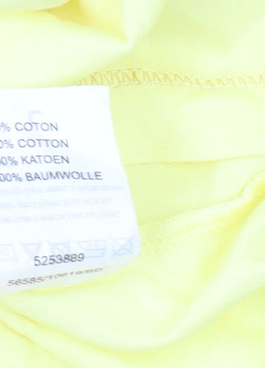 Damart Women's Yellow Basic T-Shirt Size L