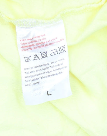 Damart Women's Yellow Basic T-Shirt Size L