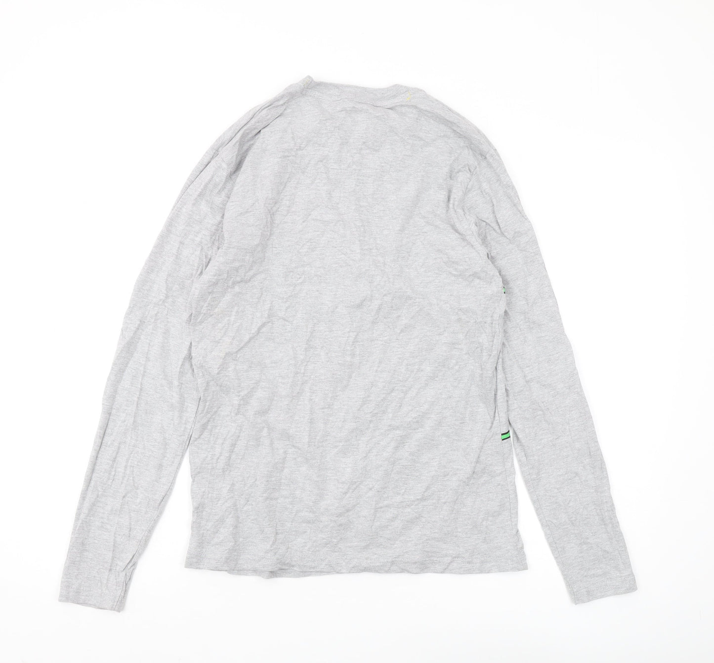 The Simpsons Men's Xmas Grey Long Sleeve T-Shirt, Size XS