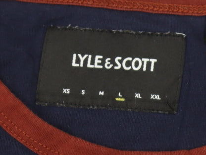 Lyle & Scott Men's Blue Short Sleeve T-Shirt Size L