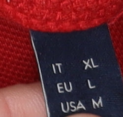 North Sails Men's Red Polo Shirt L Cotton Regular Fit