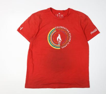 Mens UK Size XL Coca-Cola Red  T-Shirt