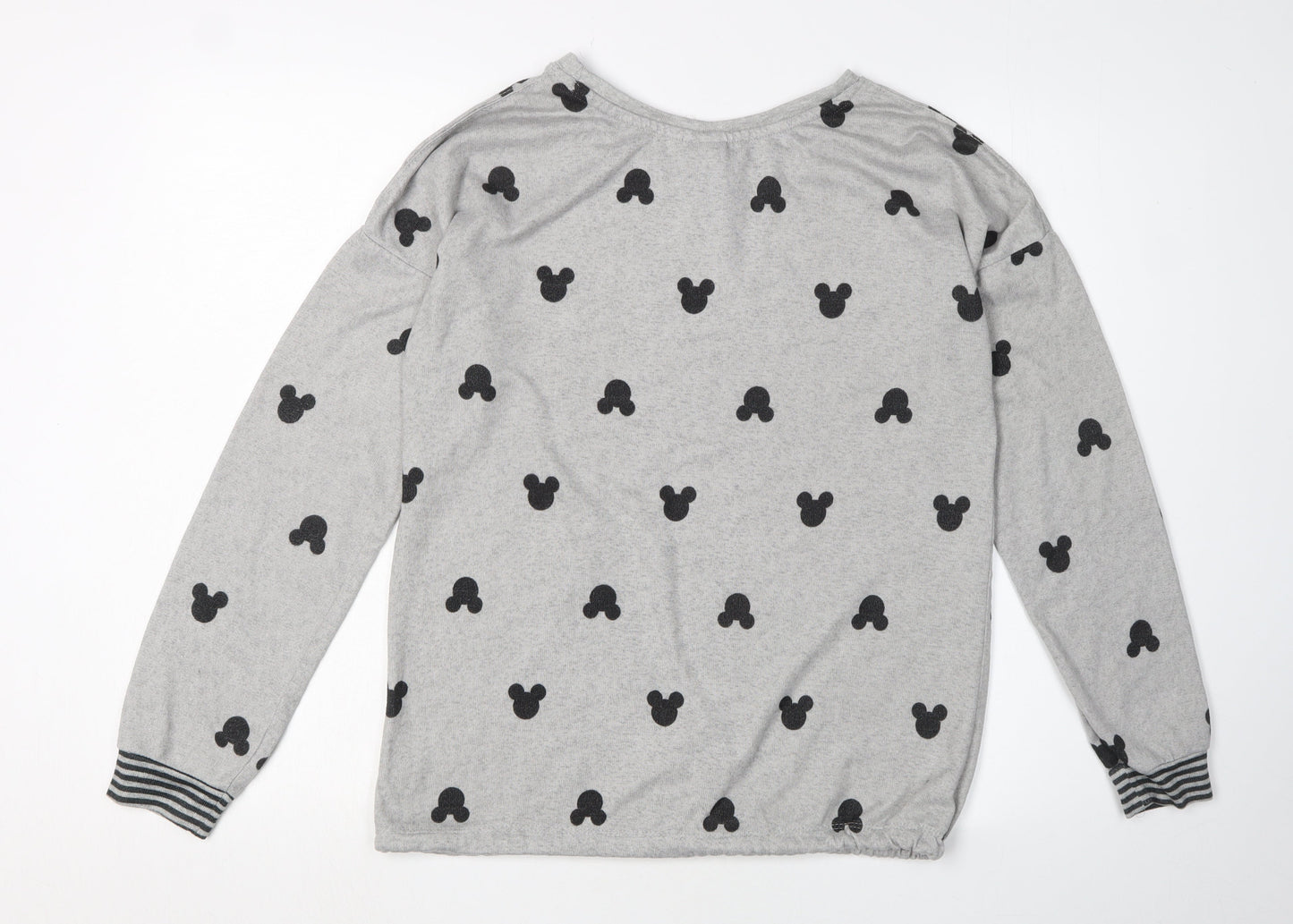 Womens UK Size S Disney Grey Jersey T-Shirt