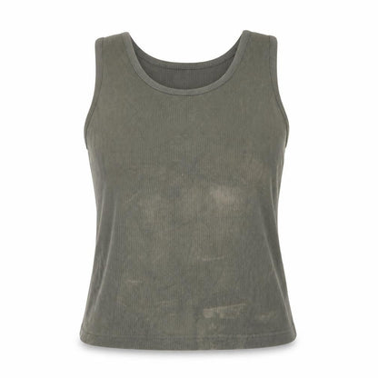 Womens UK Size 14 Cotton Traders Green Basic Tank