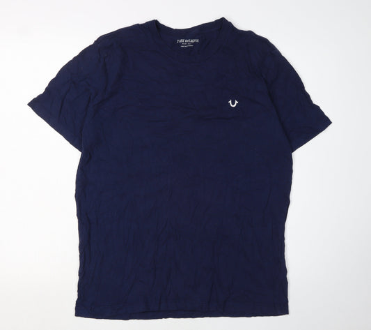 True Religion Blue Men's L Graphic Print T-Shirt