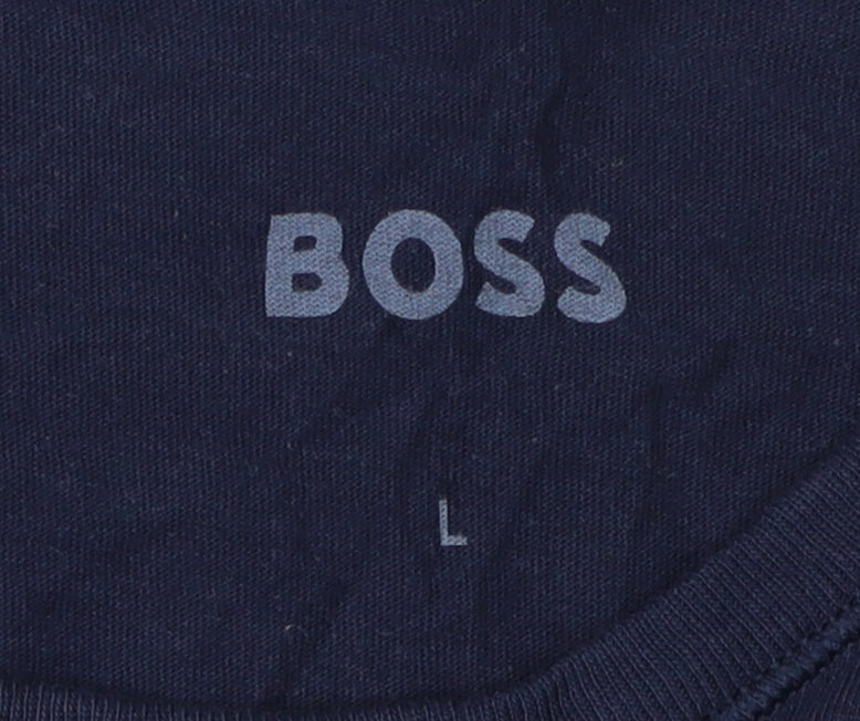 Mens UK Size L HUGO BOSS Navy  T-Shirt