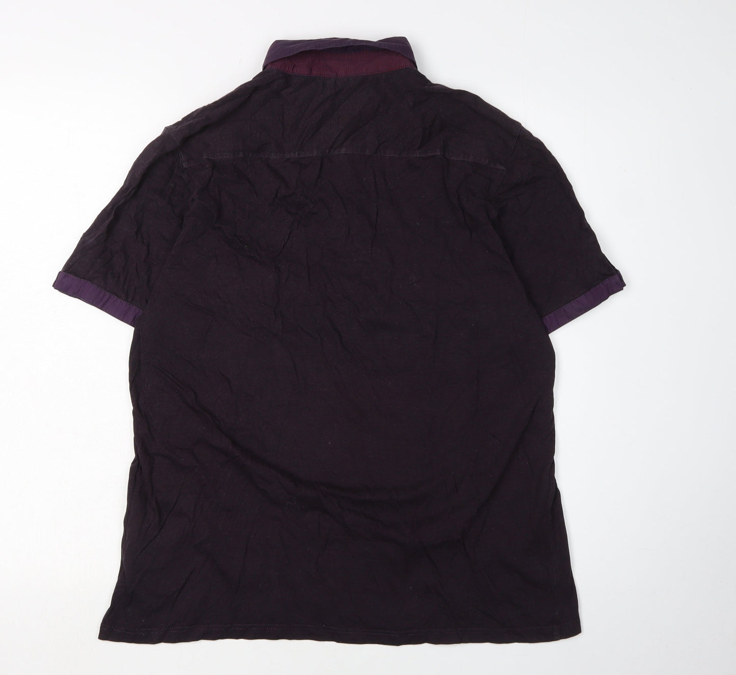 Ted Baker Men's Purple Polo, Size 10, Short Sleeve