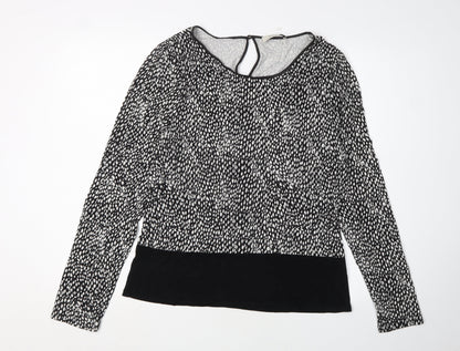 Womens UK Size XL Oasis Black Basic Blouse