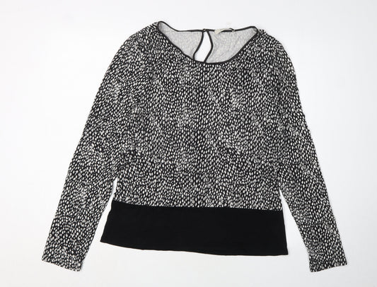 Womens UK Size XL Oasis Black Basic Blouse