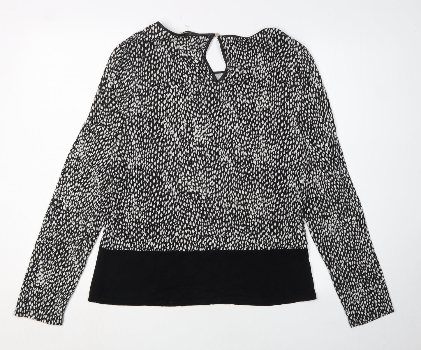 Womens UK Size XL Oasis Black Basic Blouse