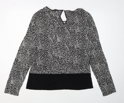 Womens UK Size XL Oasis Black Basic Blouse