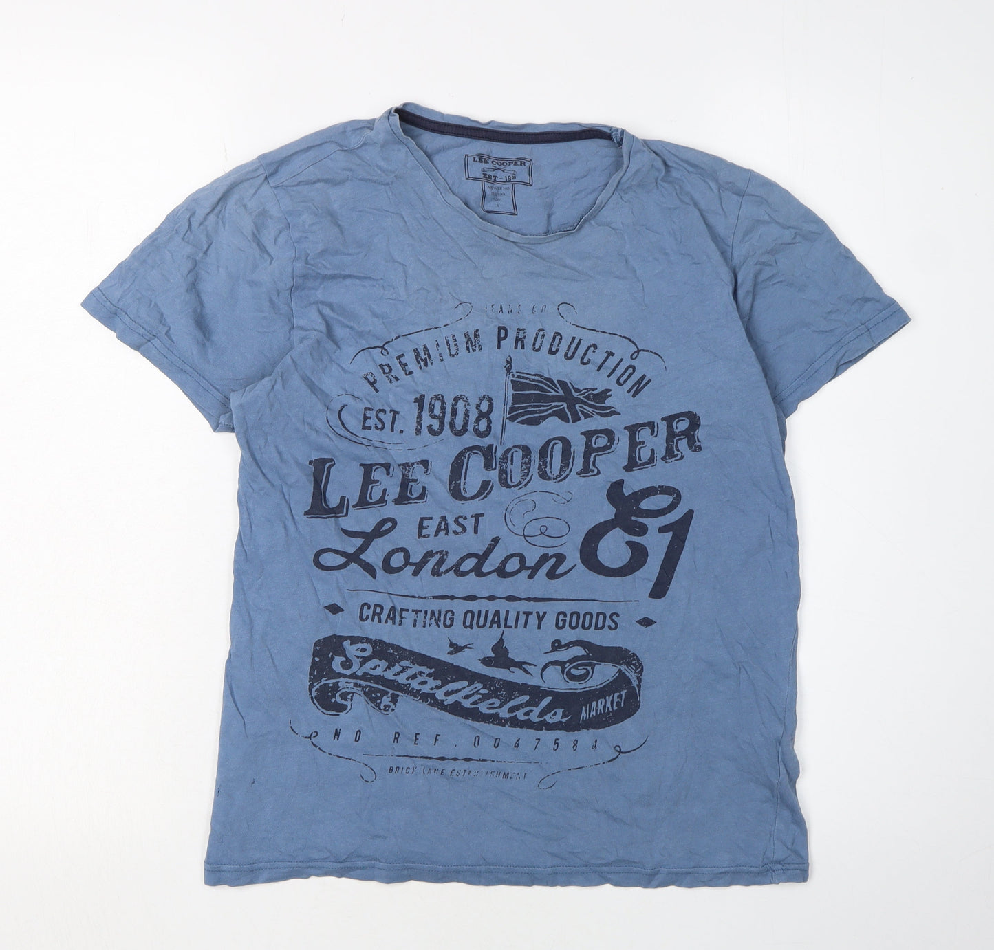Lee Cooper Men's Blue Graphic T-Shirt, Size S