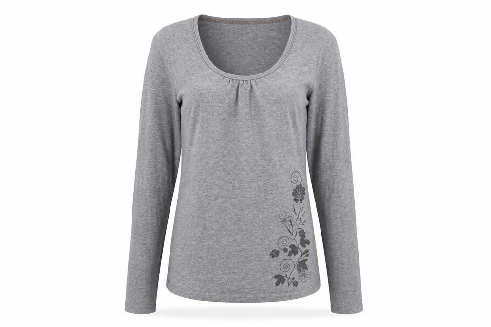 Womens UK Size 8 Peter Storm Grey Basic T-Shirt