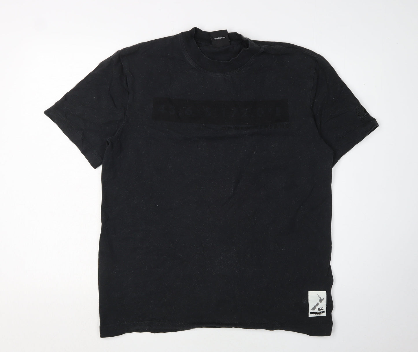 Mens UK Size M Canterbury Black  T-Shirt