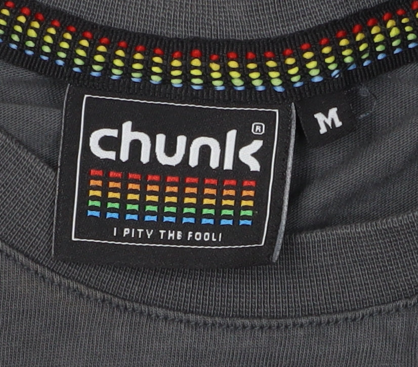 Chunk Men's Grey Medium Graphic Print T-Shirt