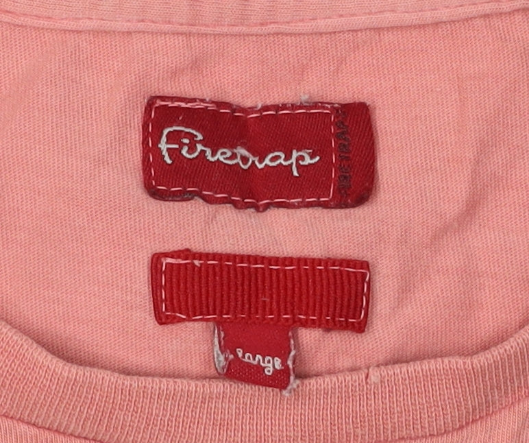 Mens UK Size L Firetrap Pink  T-Shirt
