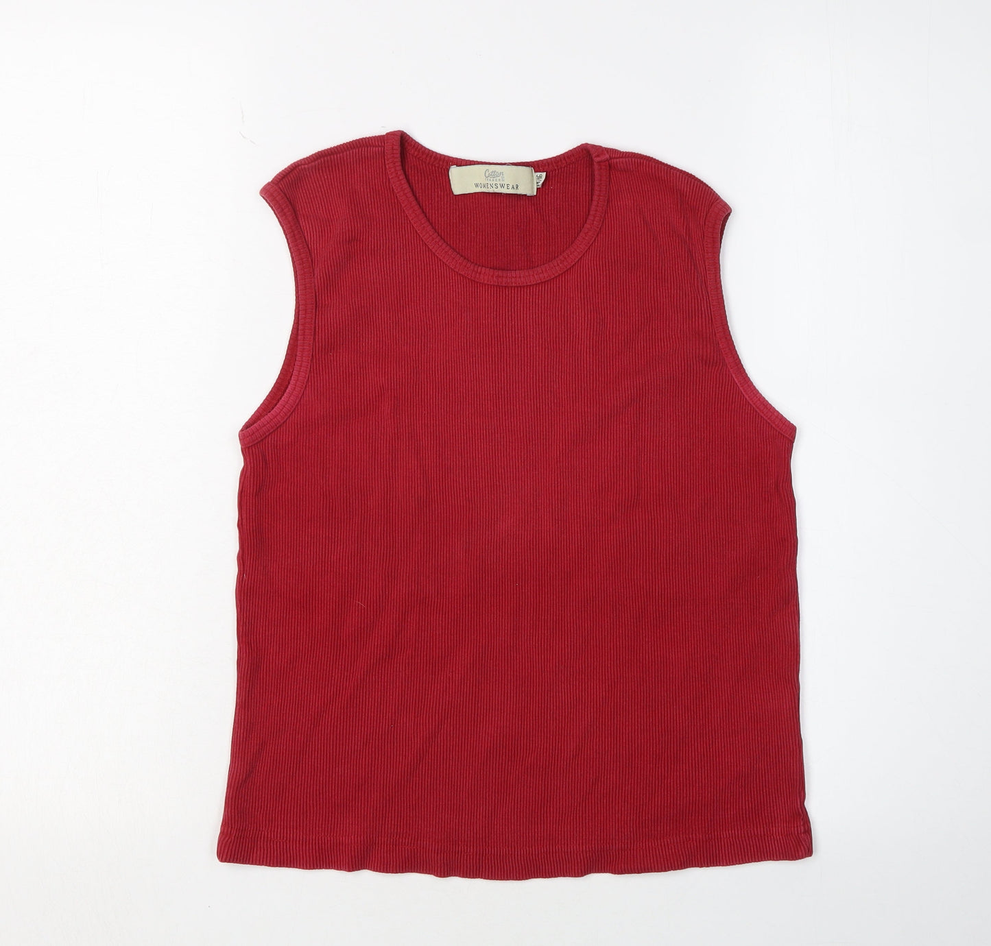 Womens UK Size 14 Cotton Traders Red  Tank