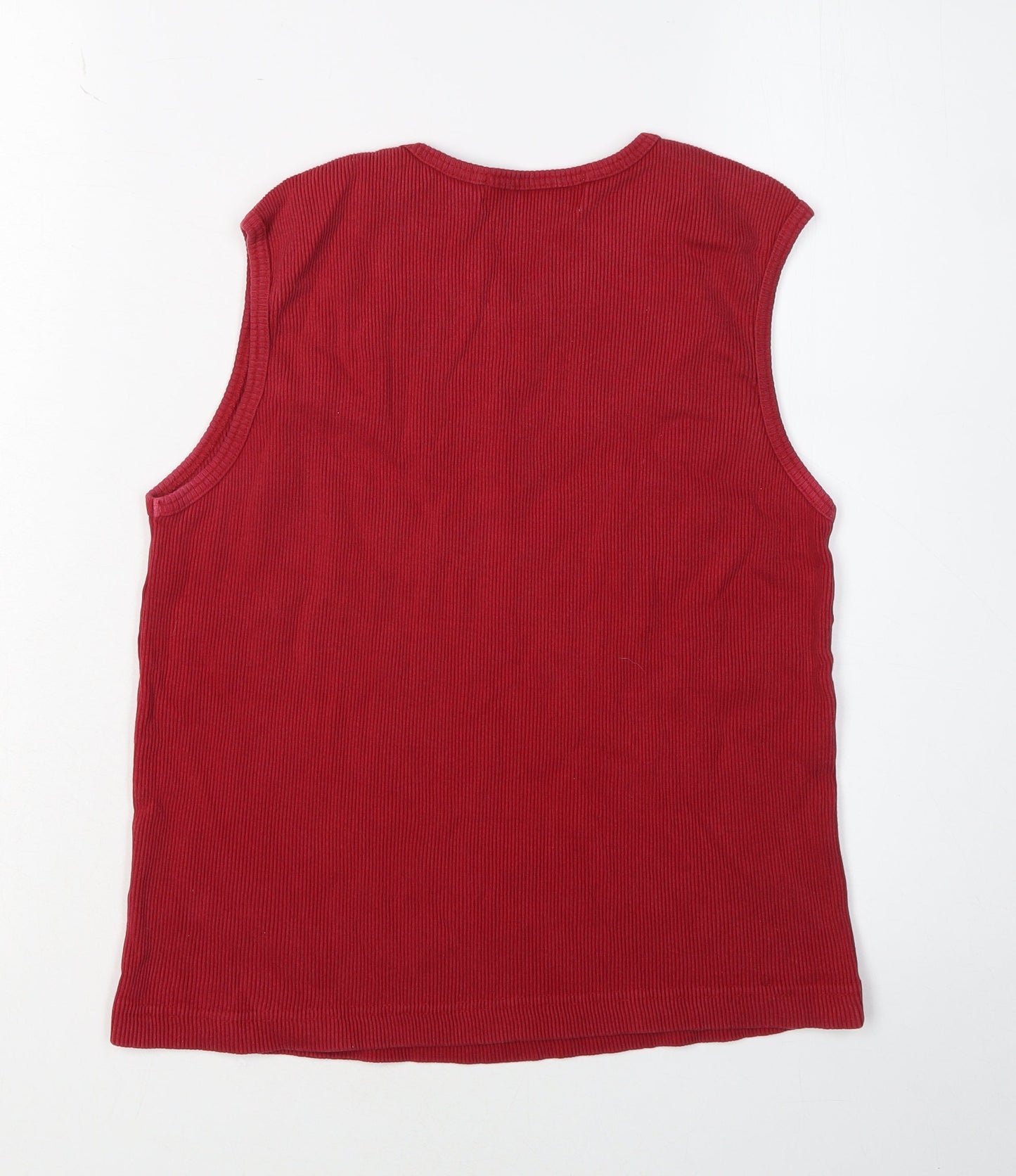 Womens UK Size 14 Cotton Traders Red  Tank