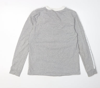 Adidas Women's Grey Long Sleeve Casual Top Size 12