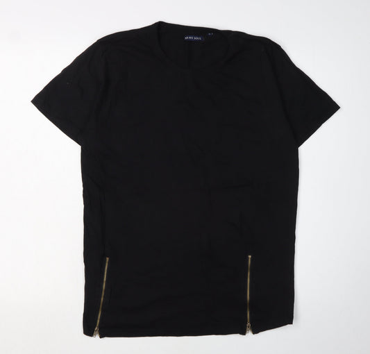 Mens UK Size L Brave Soul Black  T-Shirt
