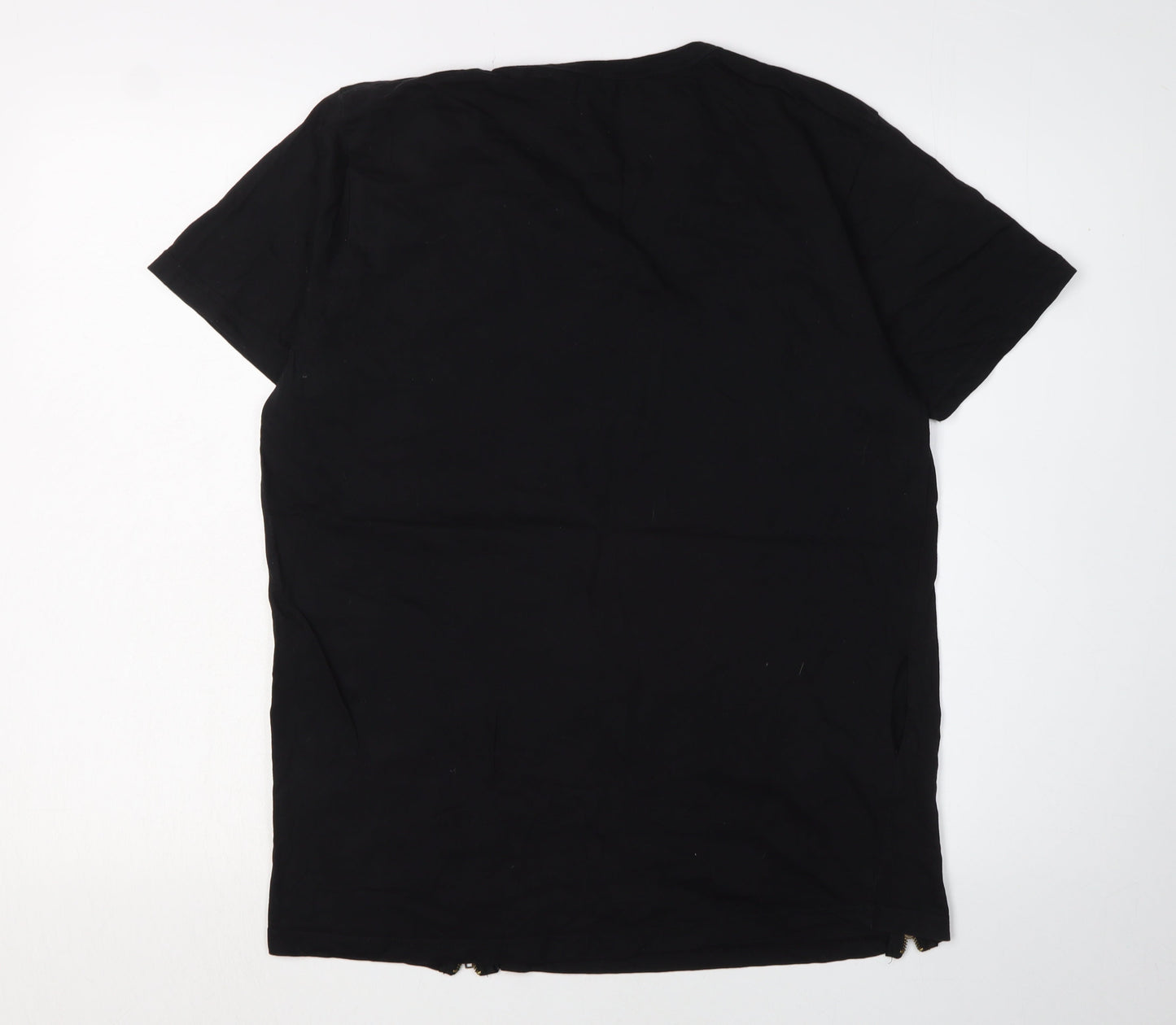 Mens UK Size L Brave Soul Black  T-Shirt