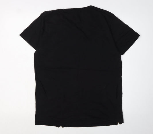 Mens UK Size L Brave Soul Black  T-Shirt