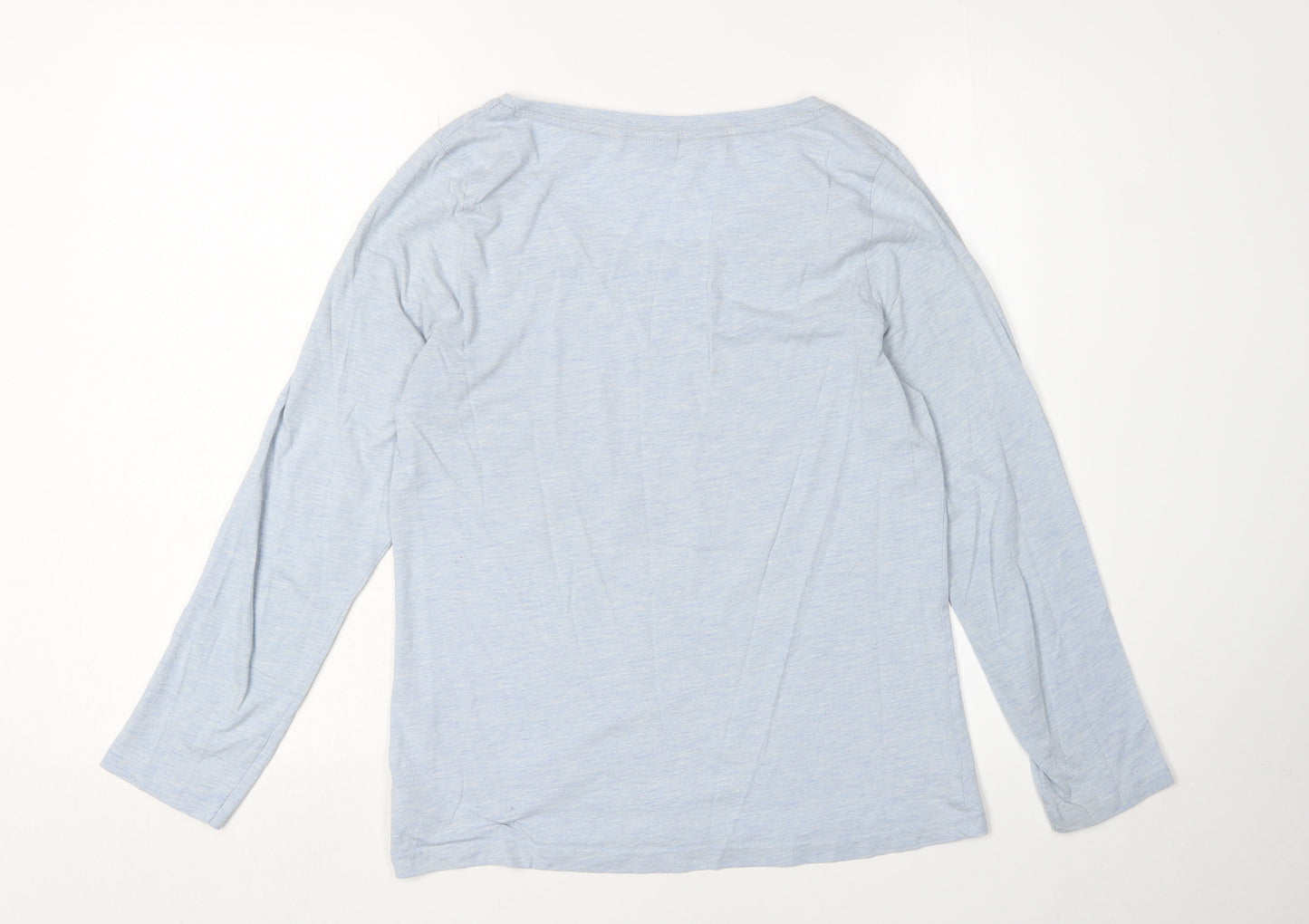 Womens UK Size 10 Disney Blue Jersey T-Shirt