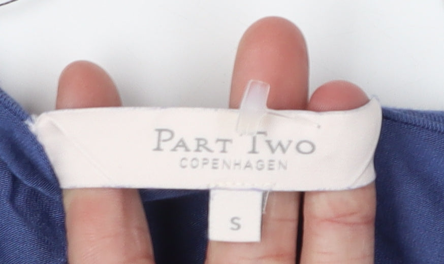 Part Two Women's Blue Short Sleeve Dress S