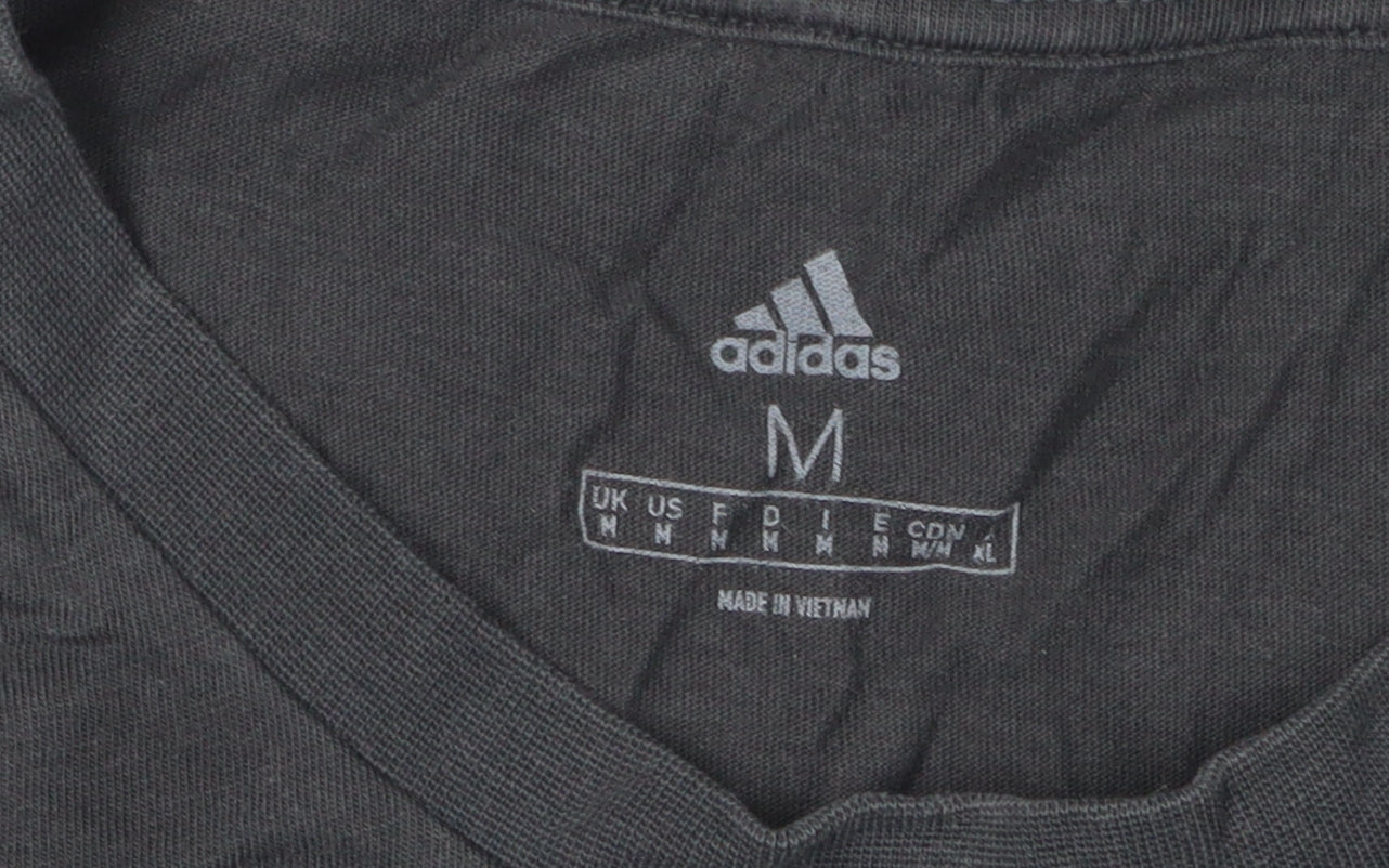 Adidas Men's Black Medium Short Sleeve T-Shirt