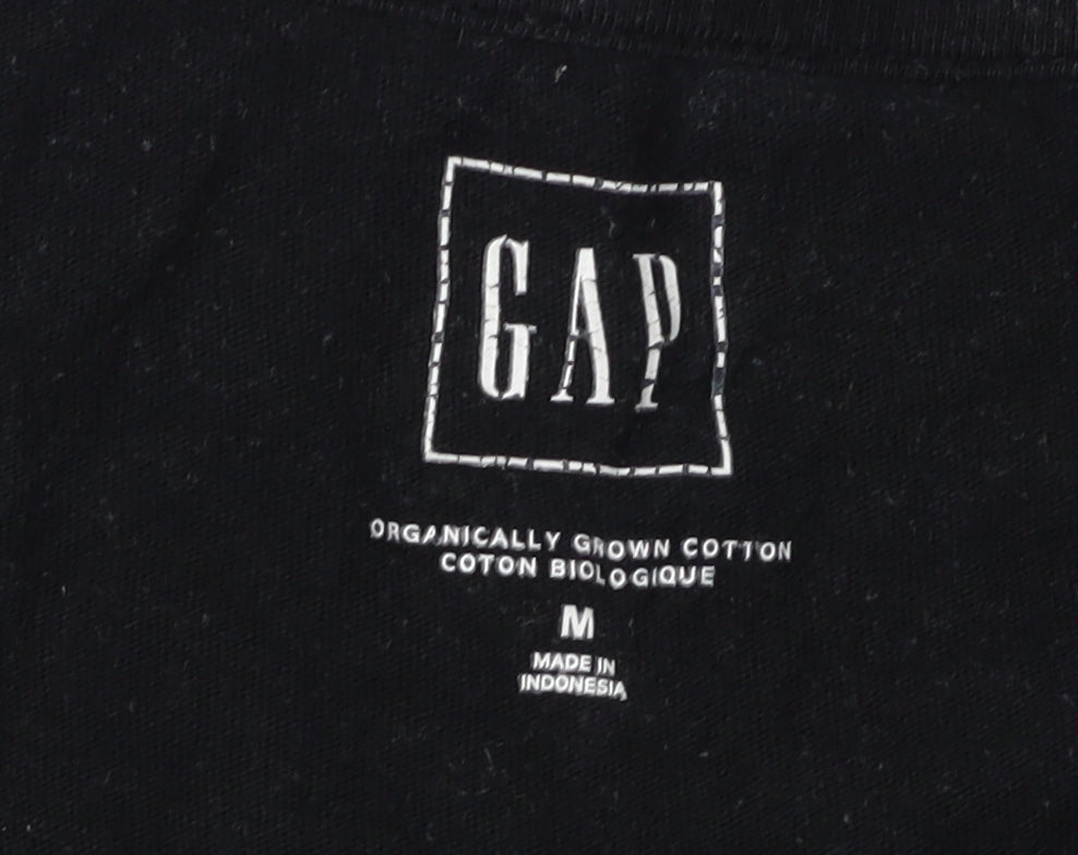 Mens UK Size M Gap Black  T-Shirt