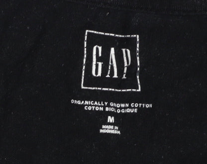 Mens UK Size M Gap Black  T-Shirt