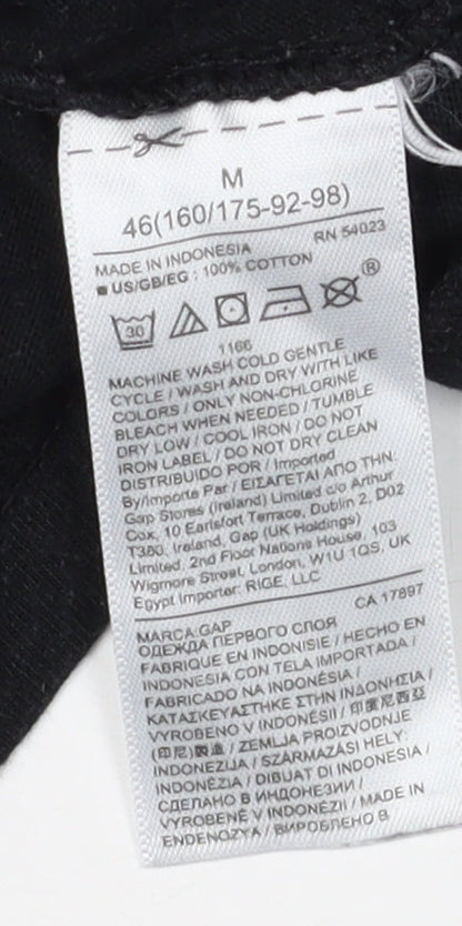Mens UK Size M Gap Black  T-Shirt