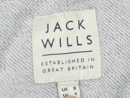 Womens UK Size 8 Jack Wills Grey Pullover Sweatshirt