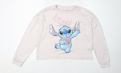 Disney Women’s Ivory Stitch Pullover Jumper - One Size